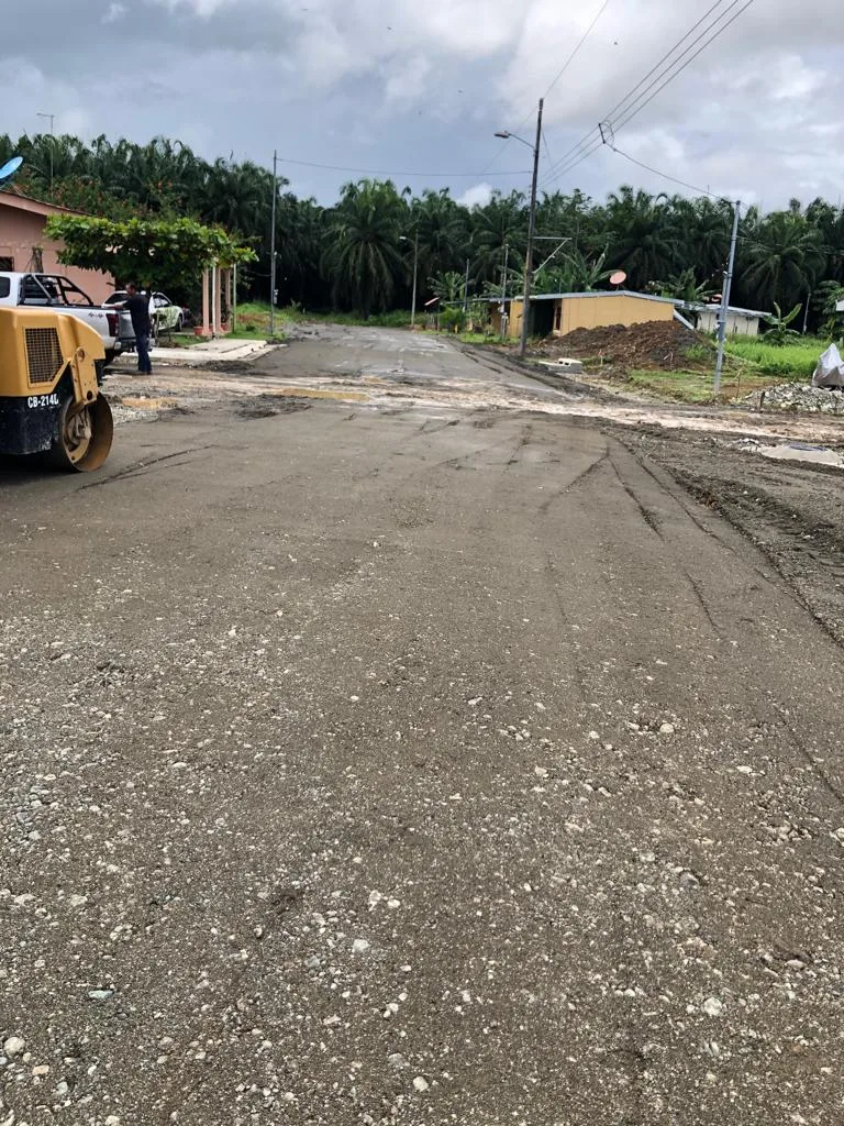 Roadway preparation and shaping at the Río Nuevo Project