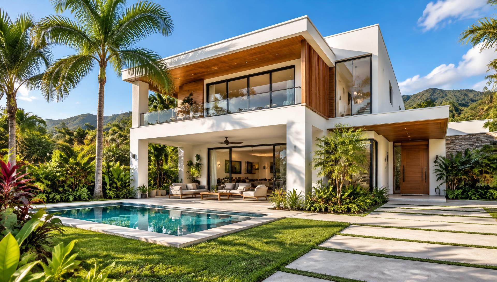 Temporary architectural image of a contemporary home